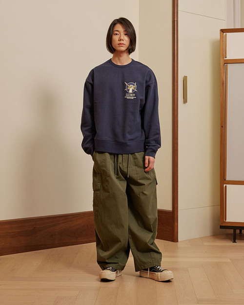 pantalones twill cargo balloon FrizmWORKS color oliva