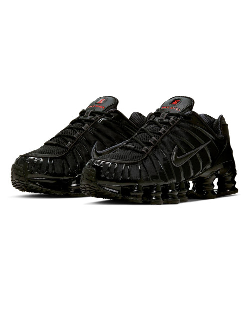 zapatillas nike shox tl negras de hombre