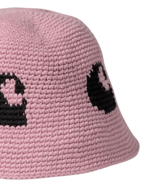 gorro de algodón carhartt wip cane hat rosa y negro