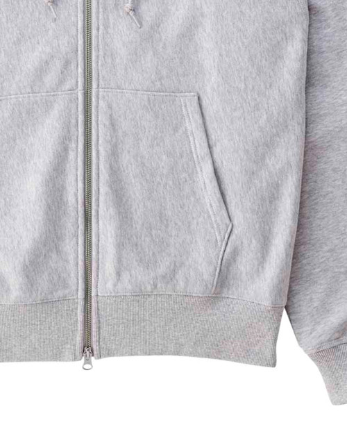 sudadera con capucha gramicci one point zip color gris