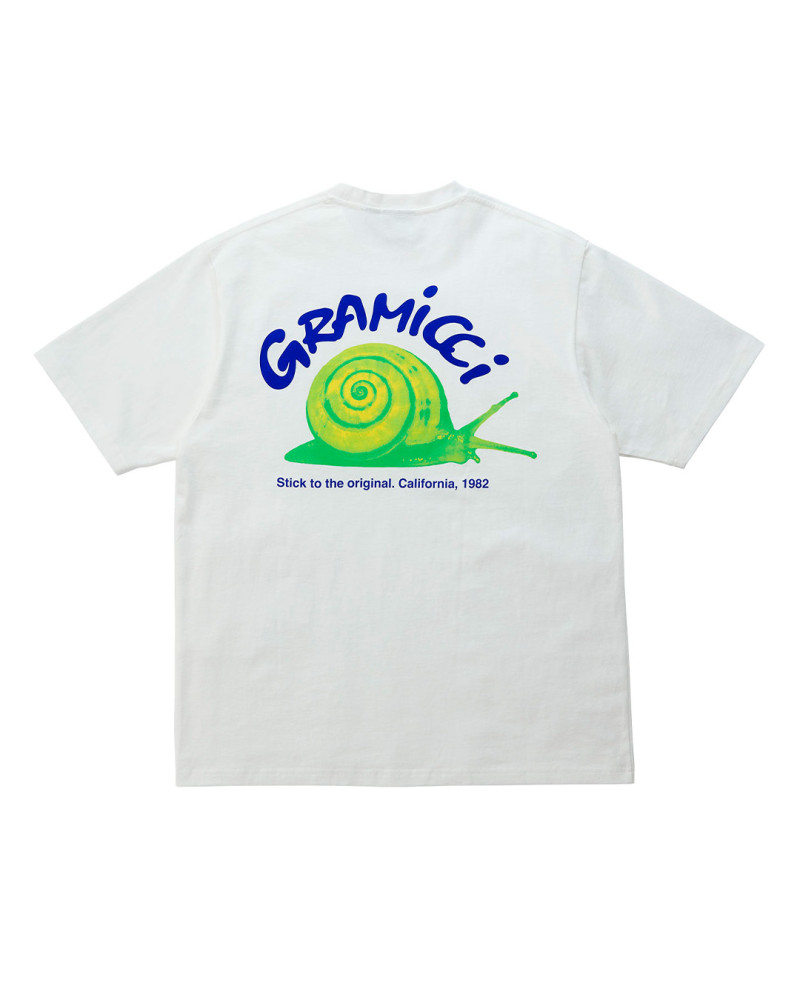 camiseta blanca gramicci caracol