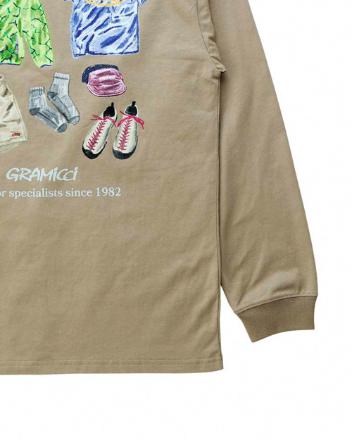 camiseta manga larga gramicci geared up color khaki