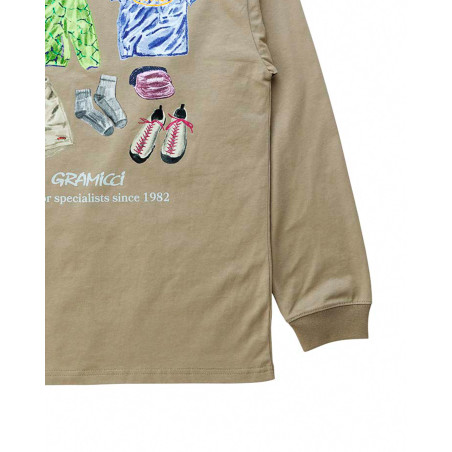 camiseta manga larga gramicci geared up color khaki