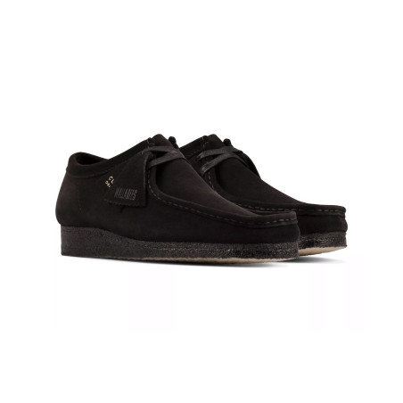 zapatos clarks wallabee de gamuza negros