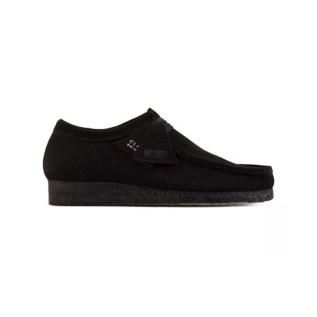 zapatos clarks wallabee de gamuza negros