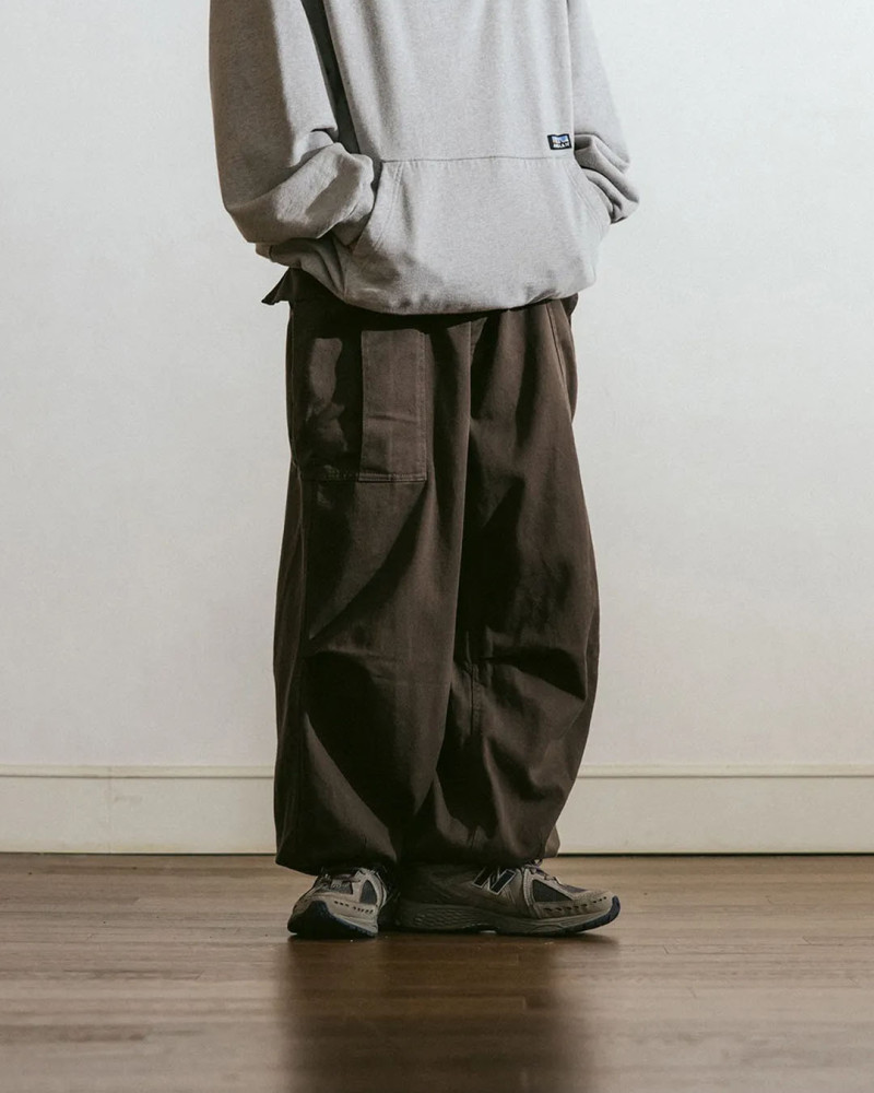 【ANGLAN】Corduroy Denim Cargo Balloon Pants Anglan CORDUROY OBLIQUE CARGO BALLOON PANTS - KHAKI - The