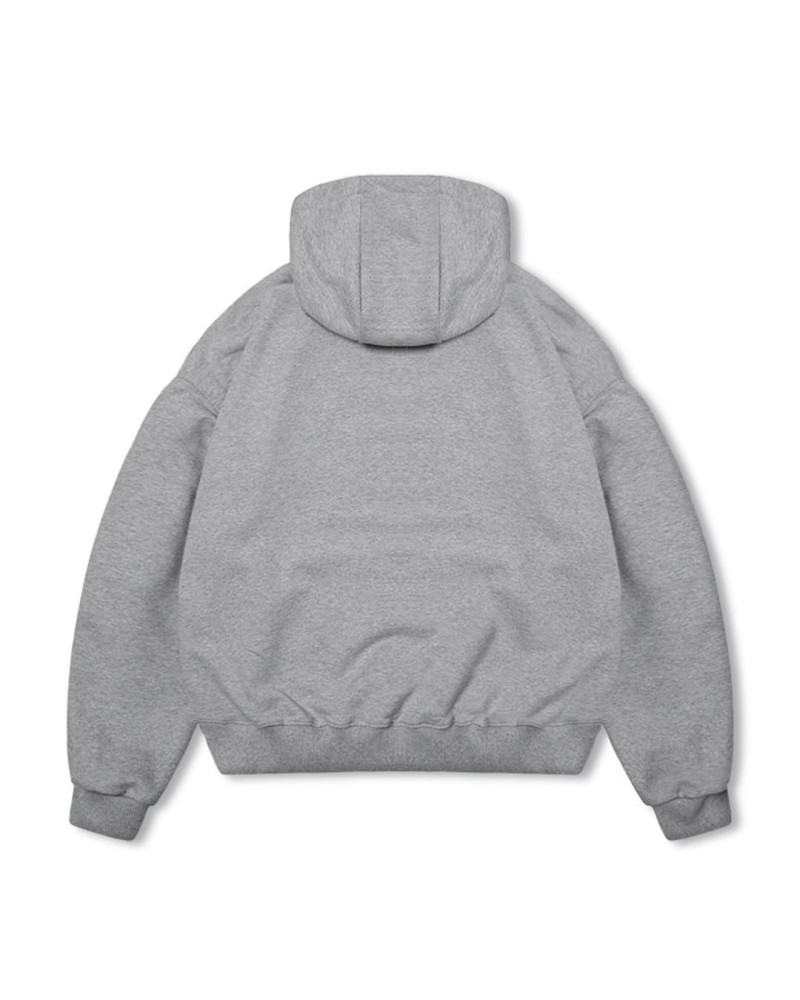 Buy online ANGLAN VALLEY TUCK SWEAT BALLOON HOODIE - Nigra