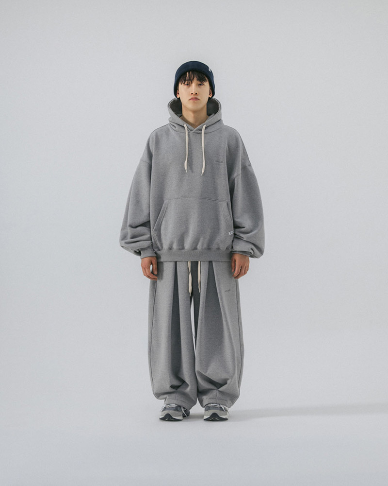 【ANGLAN】23FW★ [AG] Valley Tuck Sweat Balloon Pants AG] Valley Tuck Sweat Balloon Pants - Black - ANGLAN