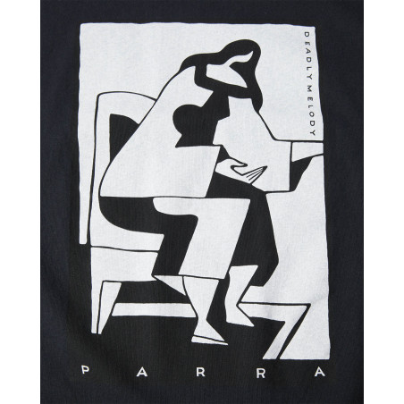 camiseta de parra de color negro