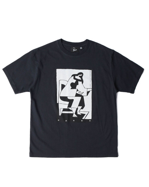 camiseta de parra de color negro