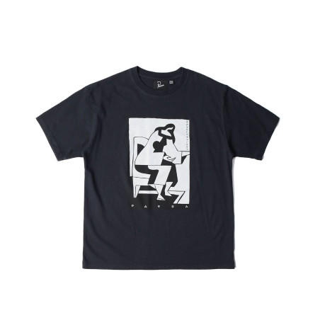 camiseta de parra de color negro