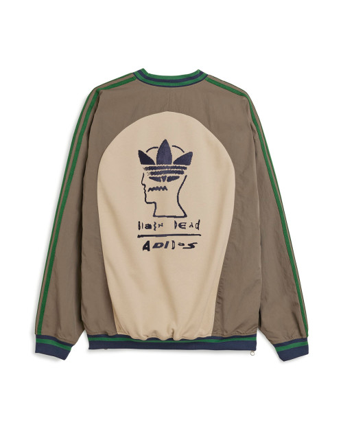 sudadera adidas brain dead color beige