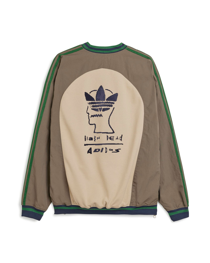 sudadera adidas brain dead color beige