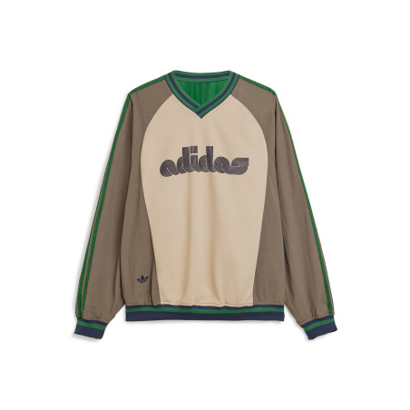 sudadera adidas brain dead color beige