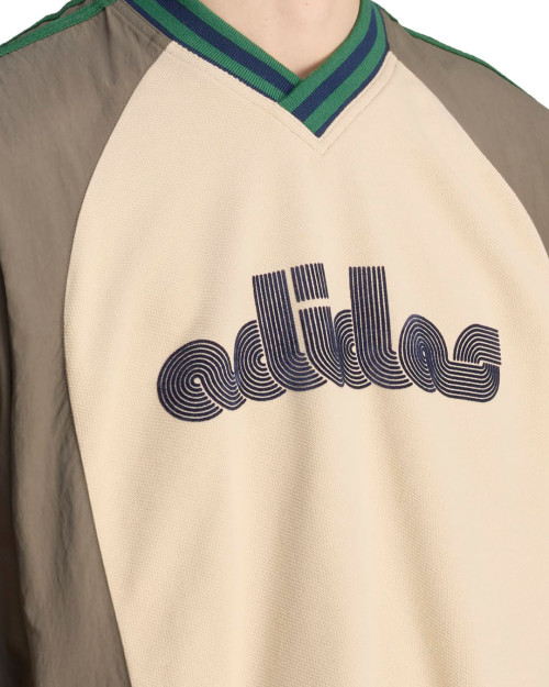 sudadera adidas brain dead color beige