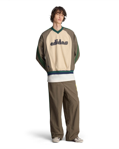 sudadera adidas brain dead color beige