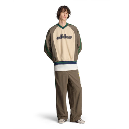 sudadera adidas brain dead color beige