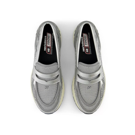 mocasines zapatillas new balance 1906 loafer plateados