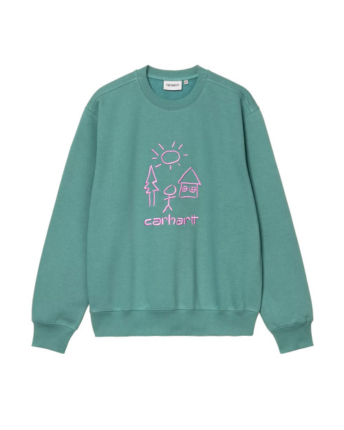 sudadera carhartt WIP color menta