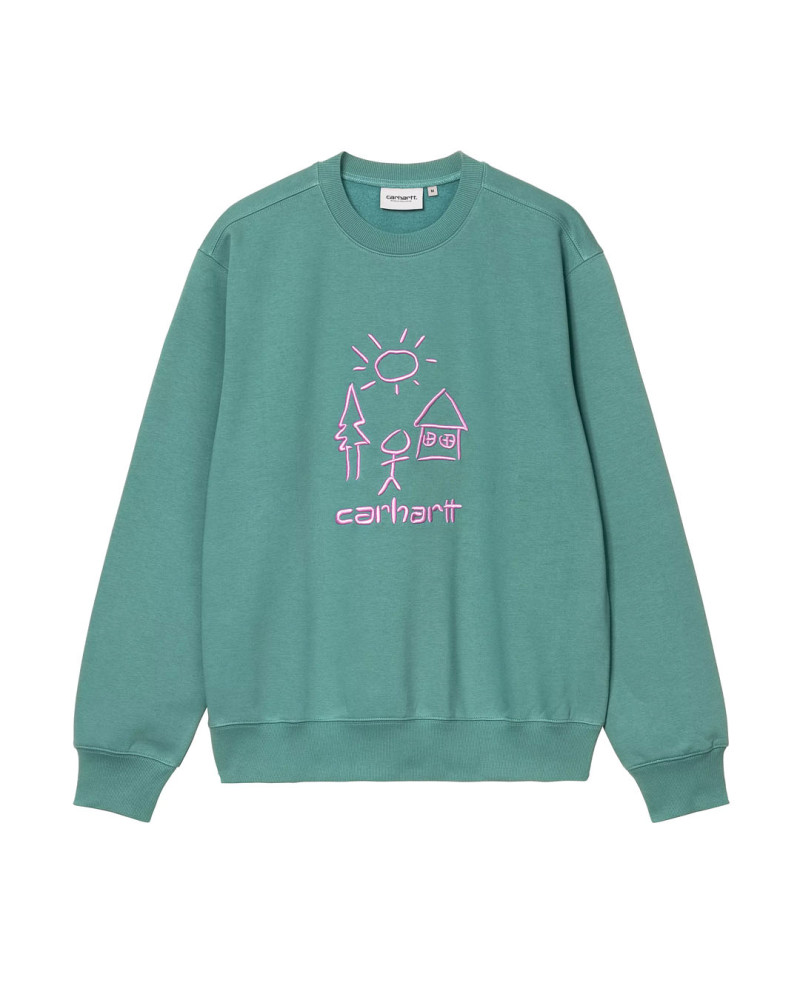 sudadera carhartt WIP color menta
