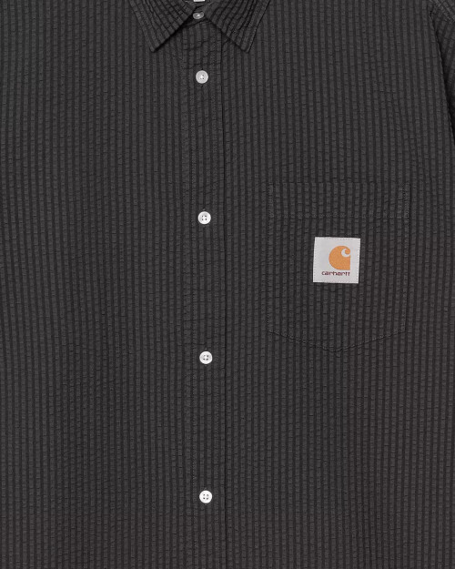 camisa negra carhartt wip para hombre