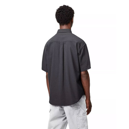 camisa negra carhartt wip para hombre