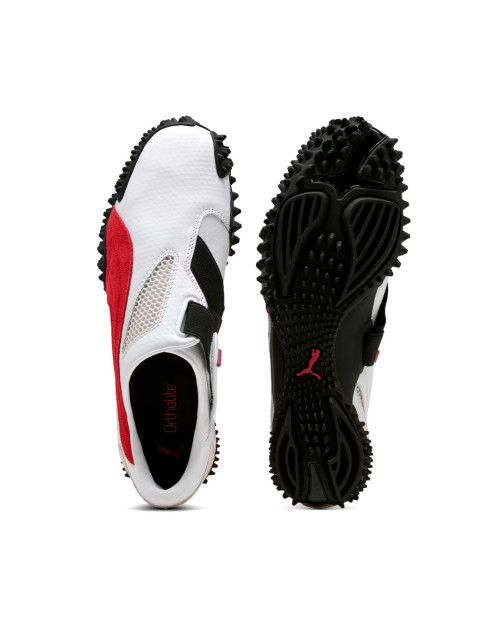zapatillas puma ur mostro blancas y rojas