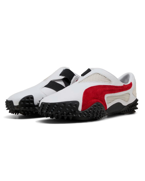 zapatillas puma ur mostro blancas y rojas