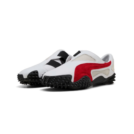 zapatillas puma ur mostro blancas y rojas