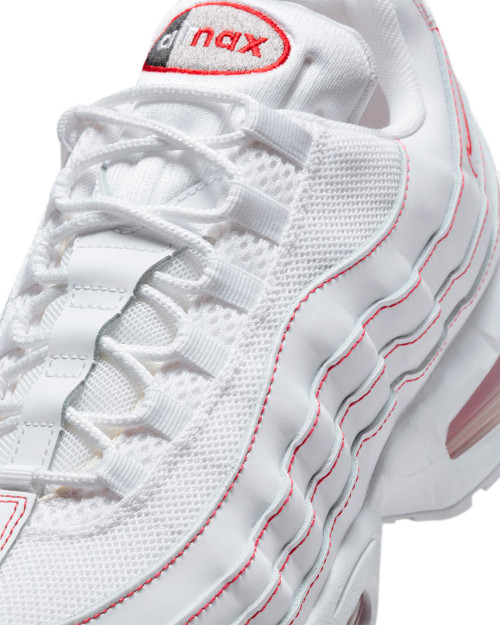 Zapatillas nike 95 og big bubble blancas y rojas