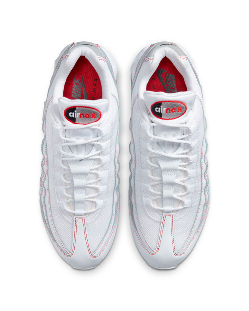 Zapatillas nike 95 og big bubble blancas y rojas
