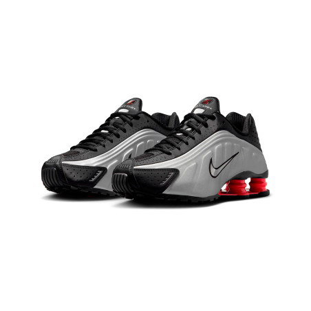 zapatillas nike shox r4 para mujer plateadas