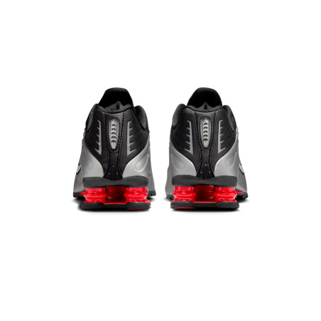 zapatillas nike shox r4 para mujer plateadas