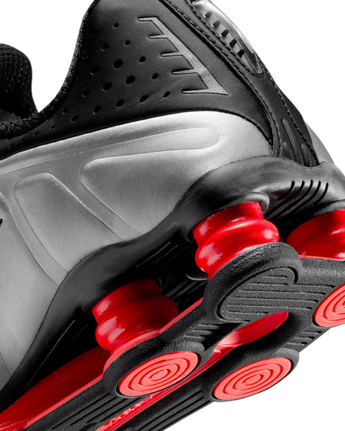 zapatillas nike shox r4 para mujer plateadas