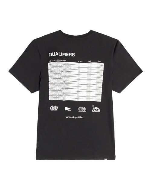 Camiseta Ciele Unisex Color Negro Estampado Blanco