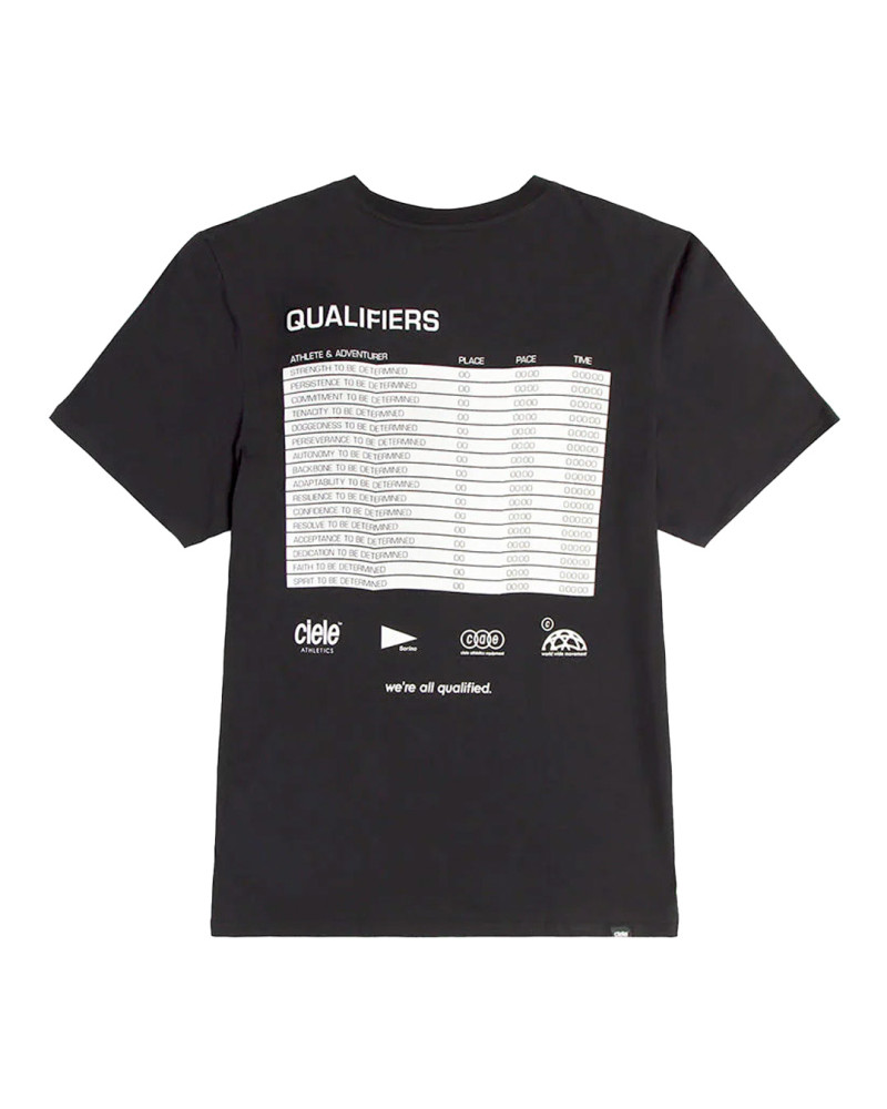 Camiseta Ciele Unisex Color Negro Estampado Blanco