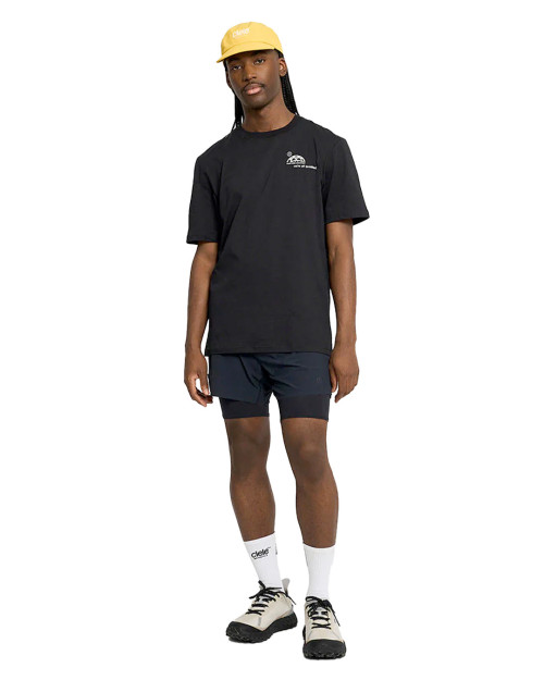 Camiseta Ciele Unisex Color Negro Estampado Blanco