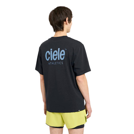 Camiseta Ciele Athletics Ironcast Color Negro Logo Azul