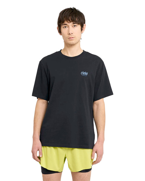 Camiseta Ciele Athletics Ironcast Color Negro Logo Azul