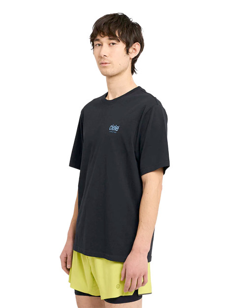 Camiseta Ciele Athletics Ironcast Color Negro Logo Azul