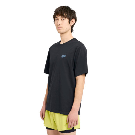 Camiseta Ciele Athletics Ironcast Color Negro Logo Azul