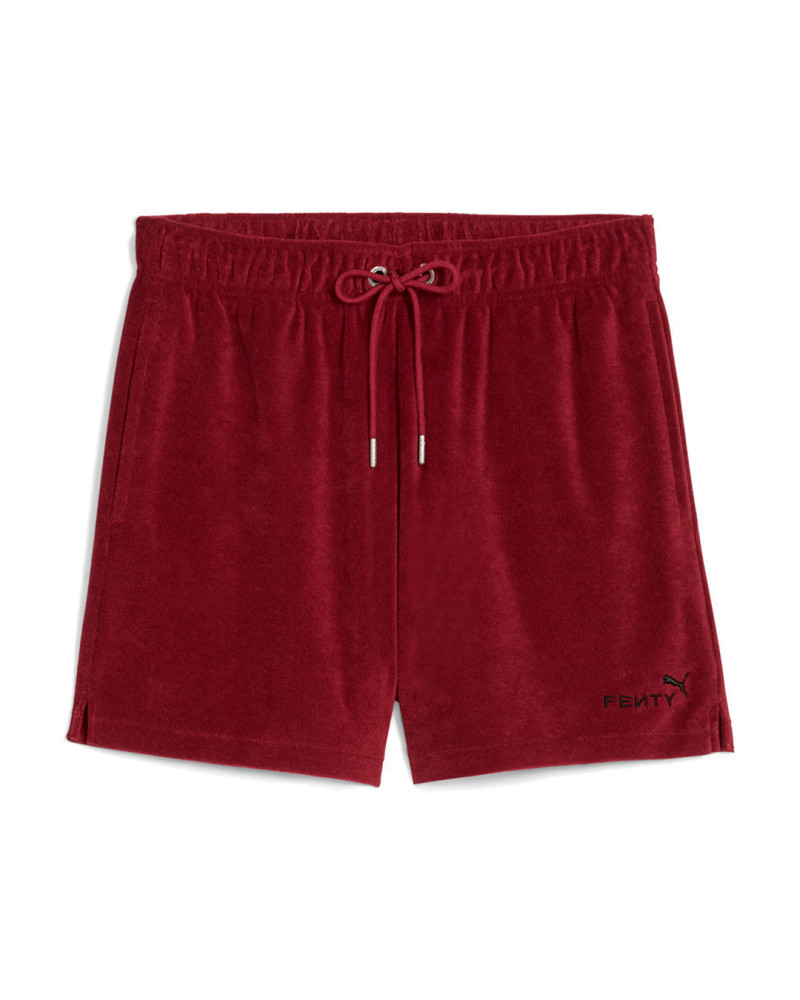 Pantalones puma x fenty color rojo granate