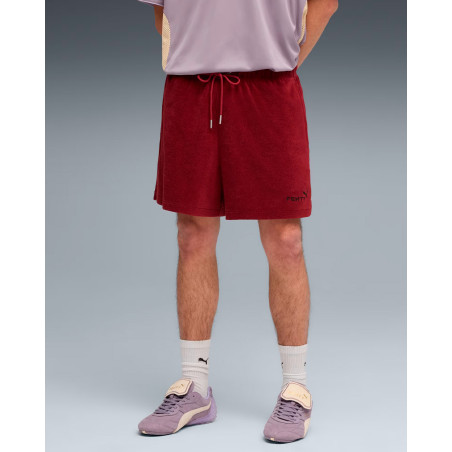 Pantalones puma x fenty color rojo granate