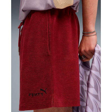 Pantalones puma x fenty color rojo granate
