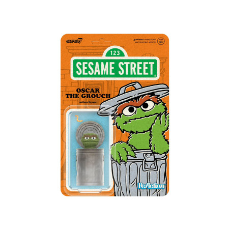 super7 figura sesame street oscar the grouch barrio sesamo