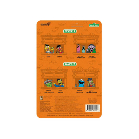 super7 figura sesame street oscar the grouch barrio sesamo