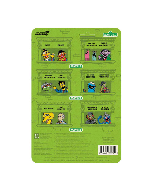 super7 reaction figure sesame street super grover