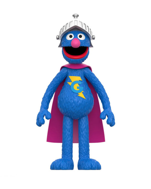 super7 reaction figure sesame street super grover