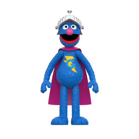 super7 reaction figure sesame street super grover