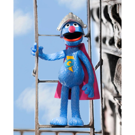 super7 reaction figure sesame street super grover